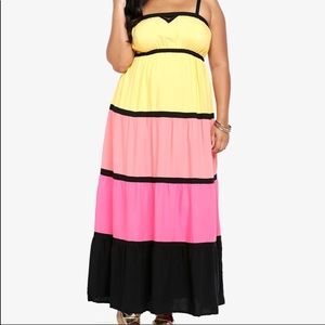 Torrid 3X Bold Colorblock Maxi Dress